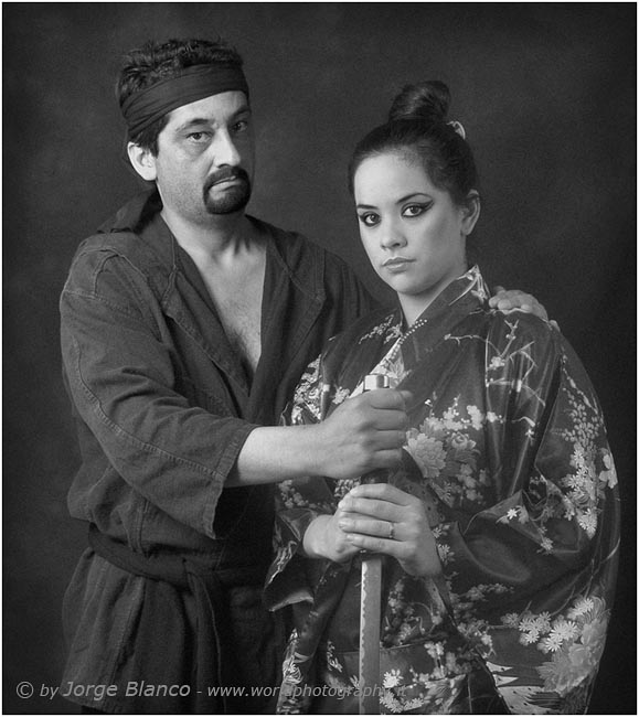 La pareja del Samurai